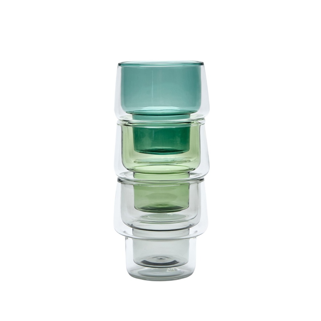 Vaso Bond doble vidrio color 200 ml