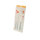 Set x 3 cuchillos de acero inoxidable Celeste