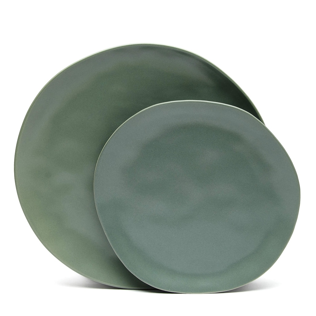 Plato cerámica verde 26 cm