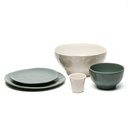 Plato cerámica verde 26 cm