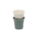 Taza expresso cerámica verde