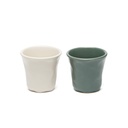 Taza expresso cerámica verde