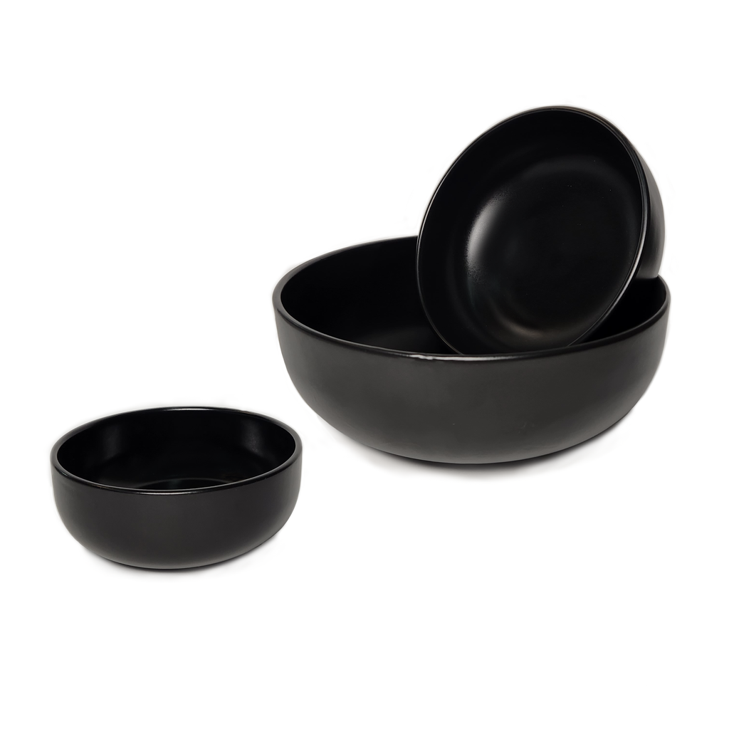 BOWL CERAMICA NEGRA 15CM