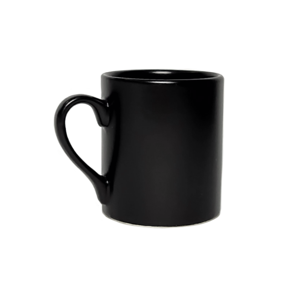 MUG CERAMICA NEGRA 210ML