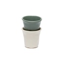 Taza expresso cerámica blanco