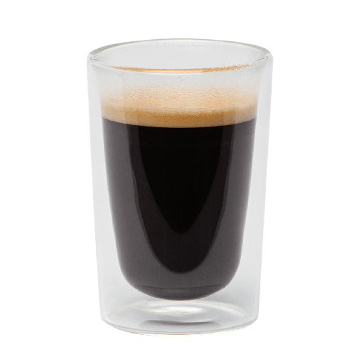 [1071] Vaso doble vidrio 80ml 7.5cm de alto